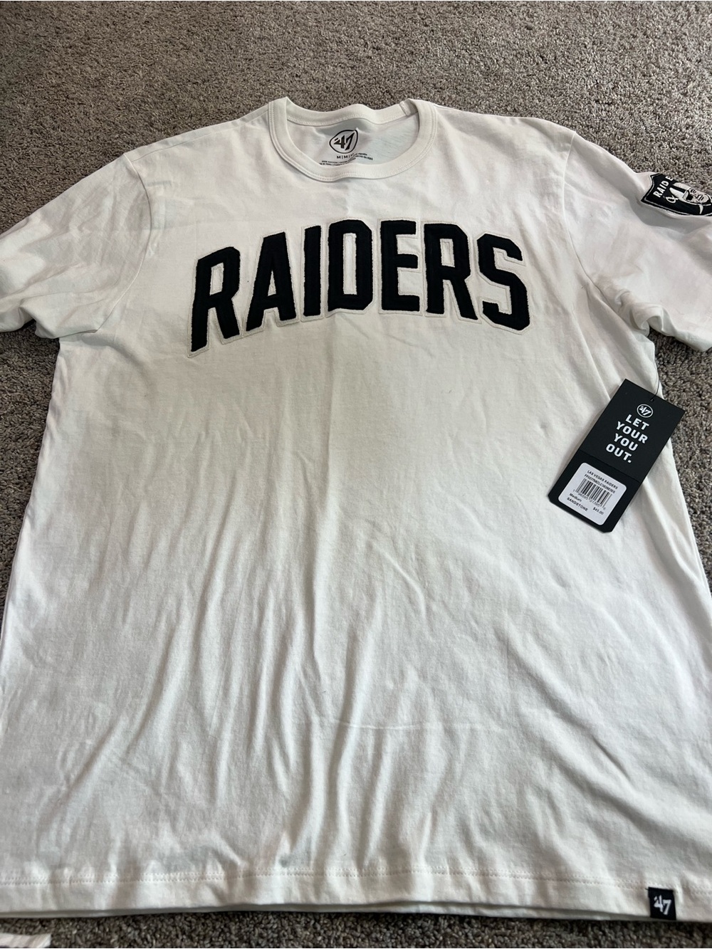 47 White Raiders Bold Arch T-Shirt